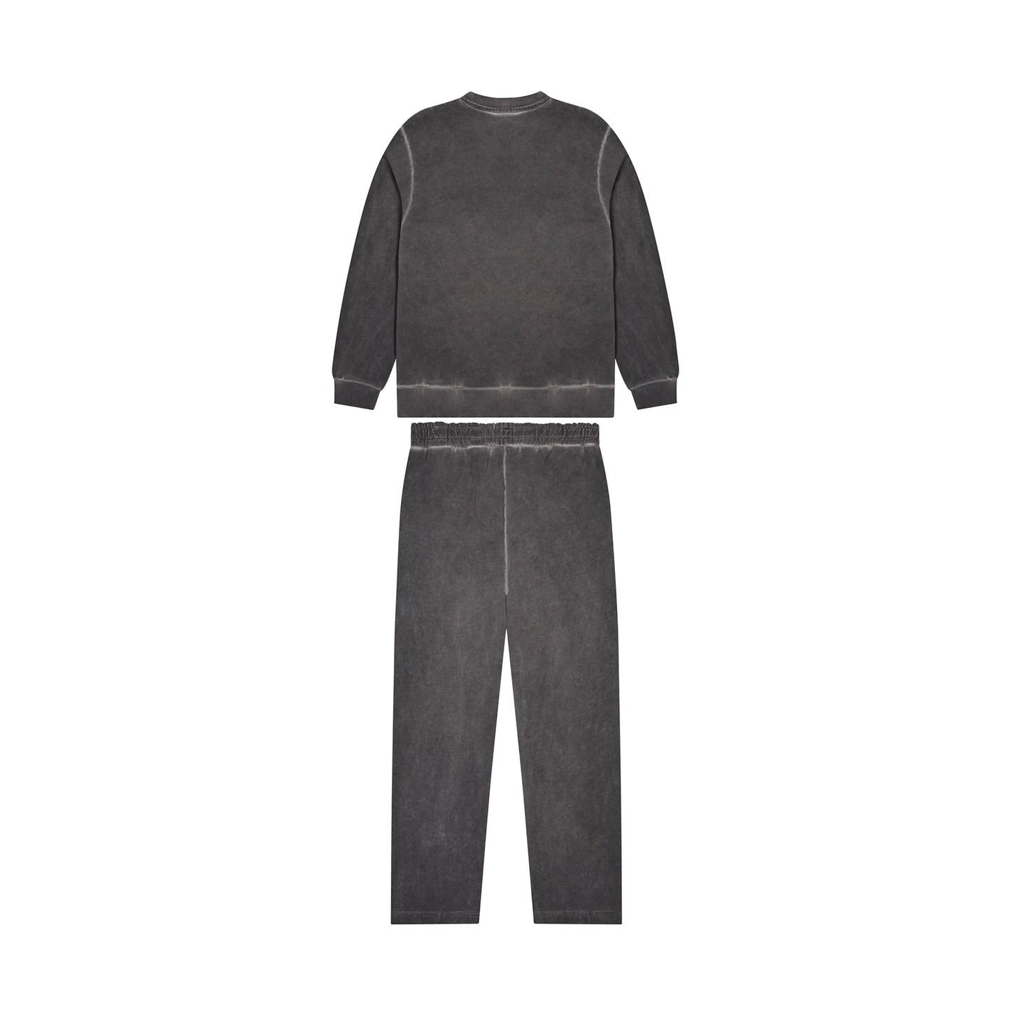 Trapstar Deconstructed Decoded Oil Wash Crew Tracksuit- Grey — XXS — Side View