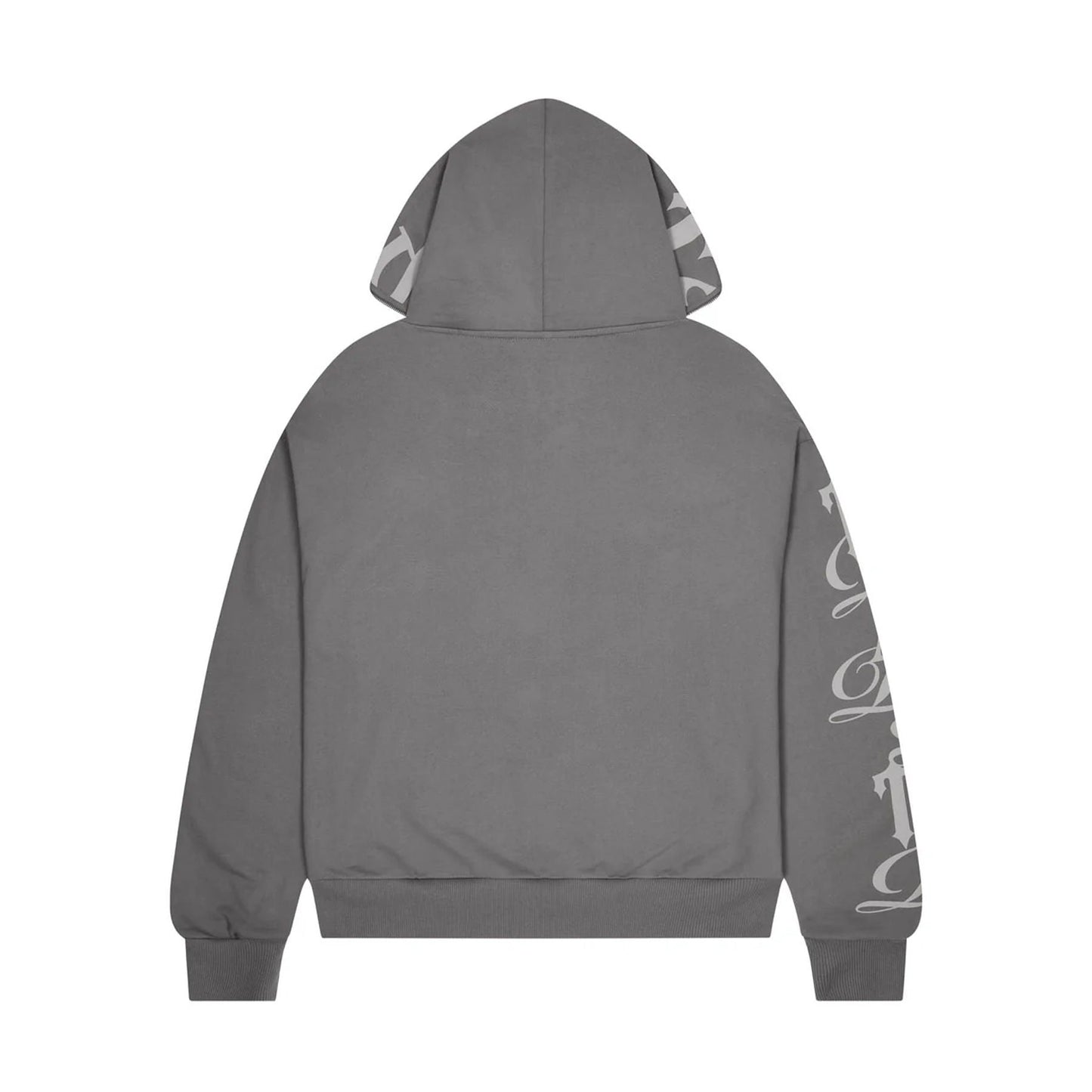 Trapstar Script Hoodie 2.0 - Grey — XXS — Back View