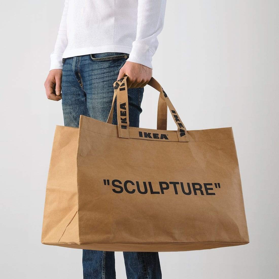 Virgil Abloh x IKEA MARKERAD Large Bag Brown — Top View