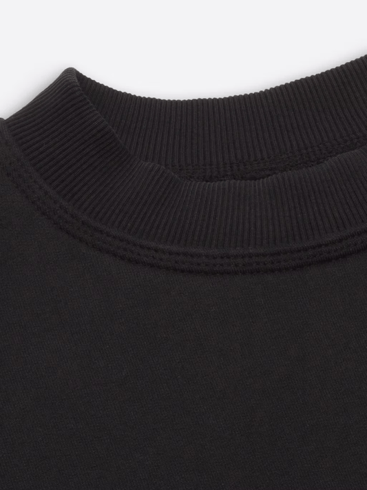 KAIZEN MARKET BLANK HEAVYWEIGHT TEE BLACK — XS — Side View