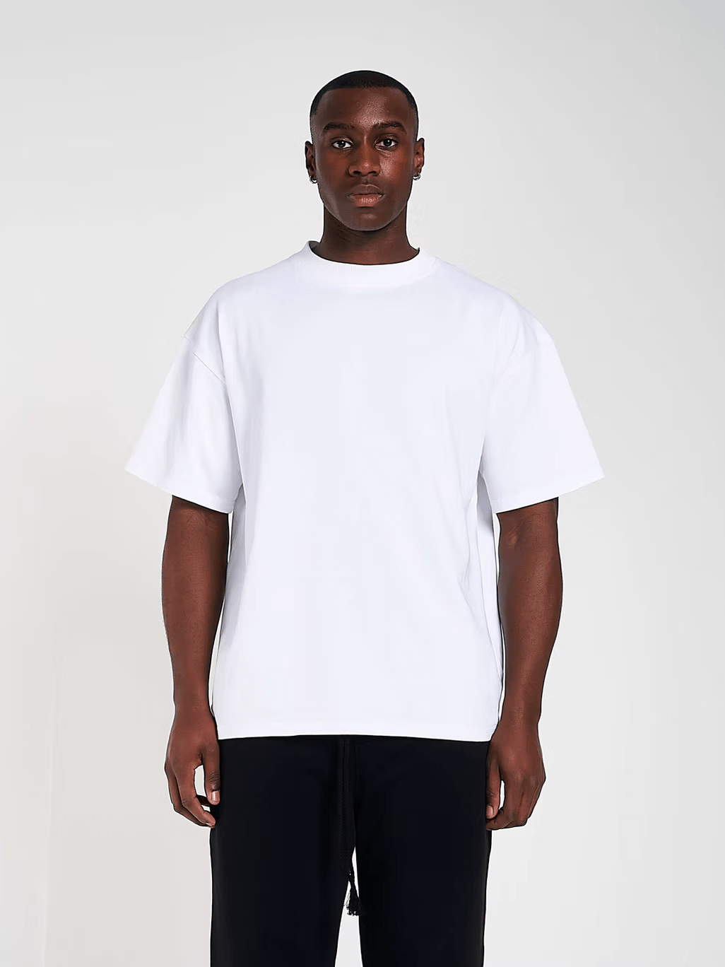 KAIZEN MARKET BLANK HEAVYWEIGHT TEE WHITE — XS — Top View