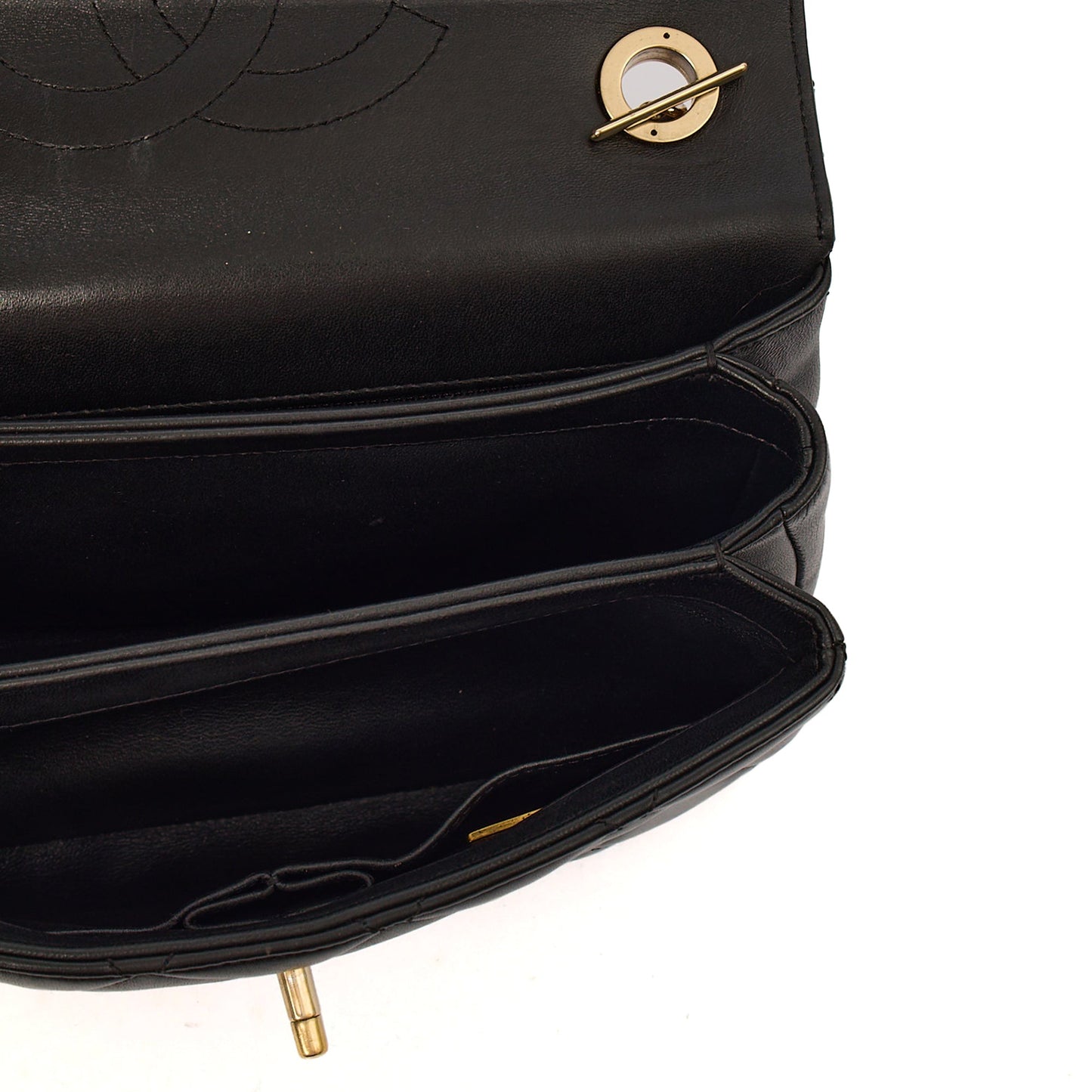 Chanel Tote Trendy CC in Black, Lambskin Leather — Alternate View 10