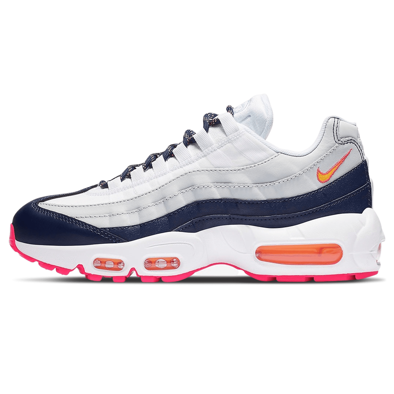 Nike Air Max 95 Wmns 'Navy Orange' — UK 2.5 | EU 35.5 | US 5 — Front View