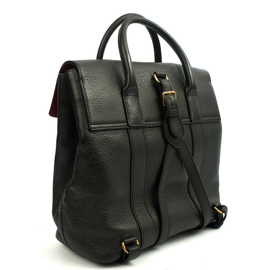 Mulberry Backpack Bayswater Backpack in Black, Leather — Side View