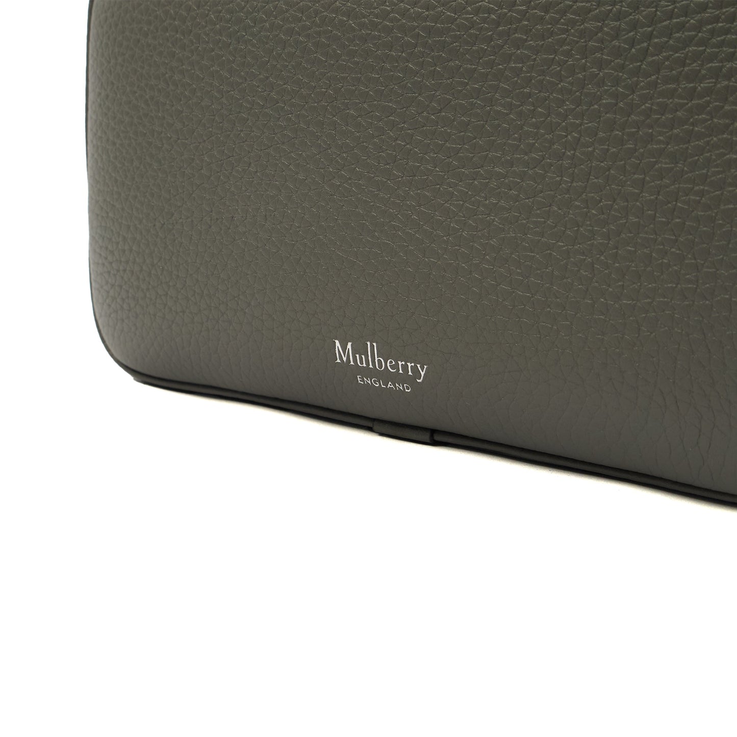 Mulberry Cosmetic Bag Wash Case in Grey, Leather — Alternate View 12