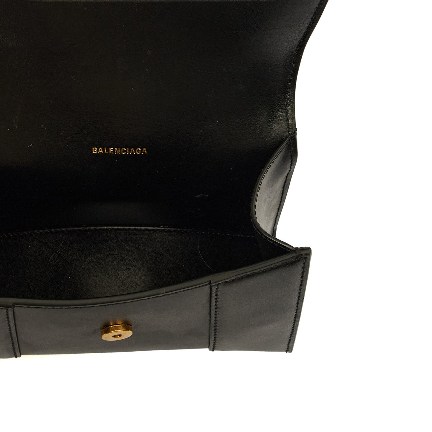 Balenciaga Top Handle Hourglass XS in Black, Leather — Alternate View 7