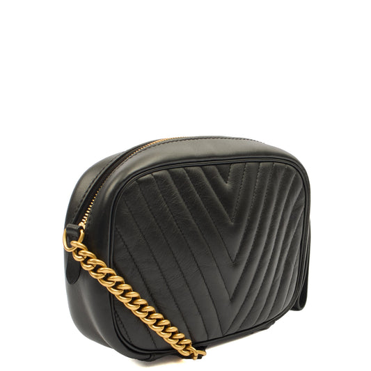 Louis Vuitton Cross Body New Wave PM Chain Bag in Black, Leather — Side View