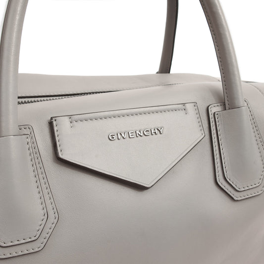 Givenchy Tote Antigona Soft - Medium in Grey, Leather — Side View