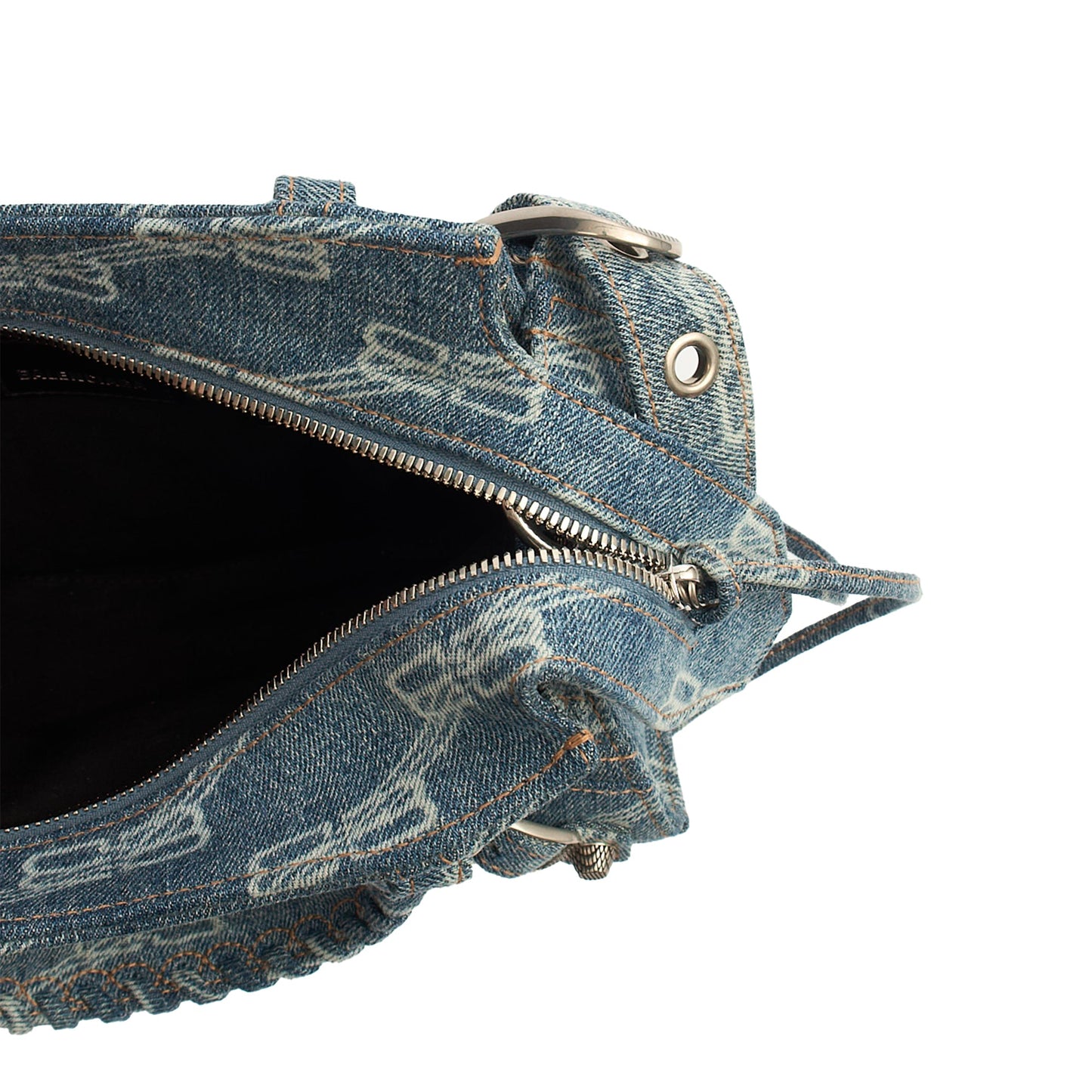 Balenciaga Cross Body Neo Classic- Nano in Blue, Fabric — Alternate View 21