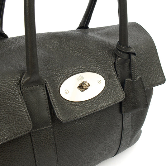 Mulberry Tote Bayswater Heritage in Charcoal Grey, Leather — Side View