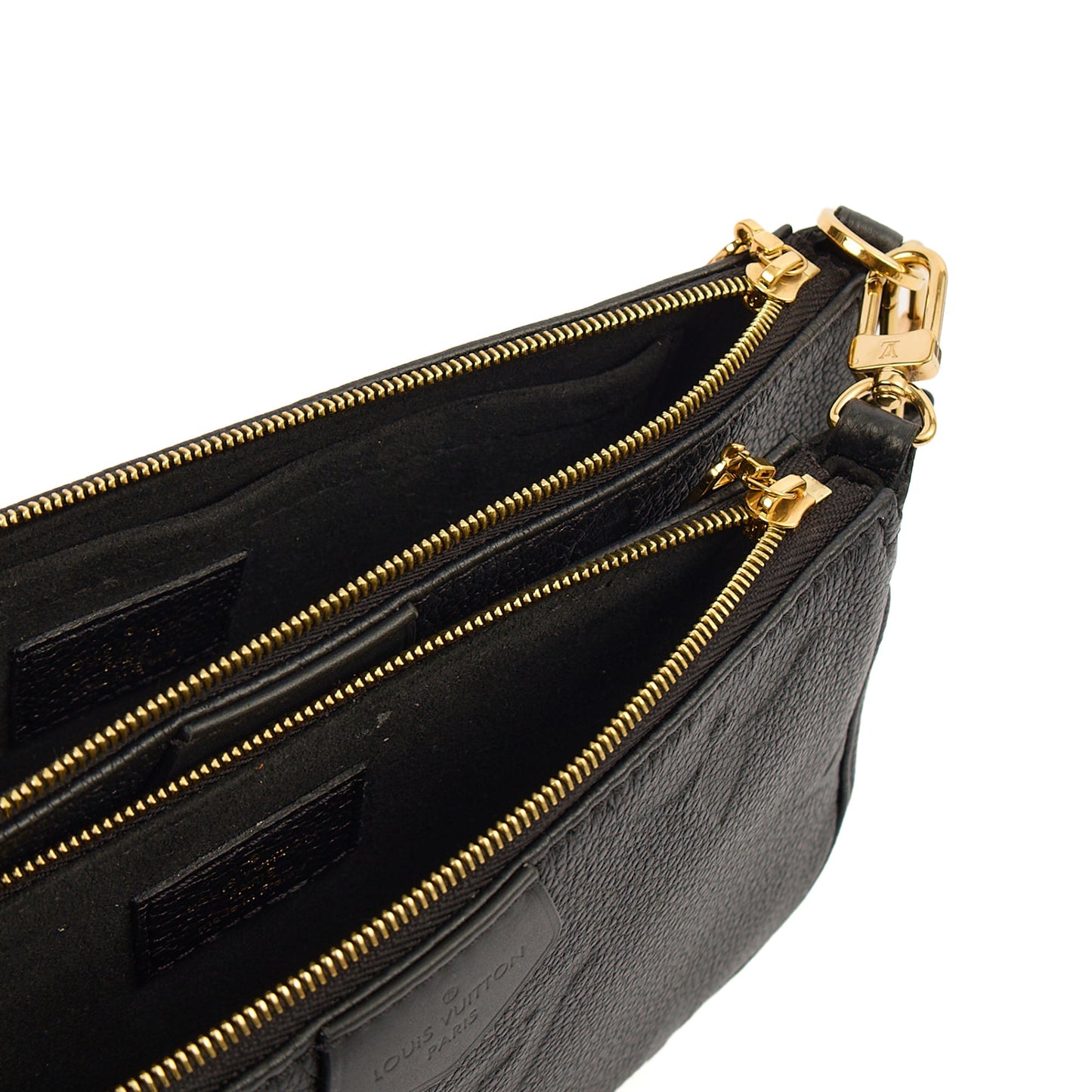 Louis Vuitton Cross Body Multi Pochette Accessoires in Black, Empreinte Leather — Alternate View 8