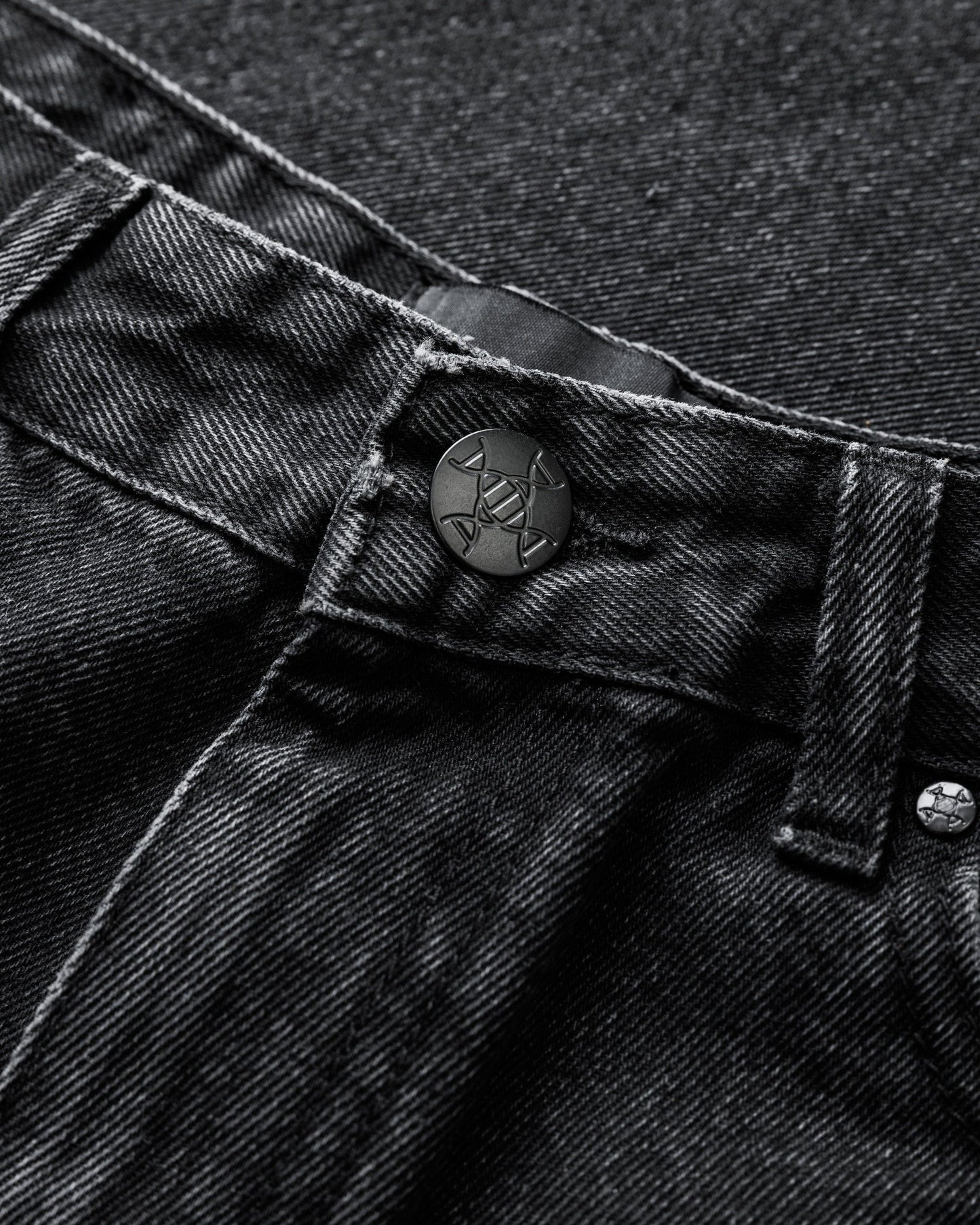 Benir Clothing Relaxed Carpenter Denim - Blackout — 28 — Lifestyle View