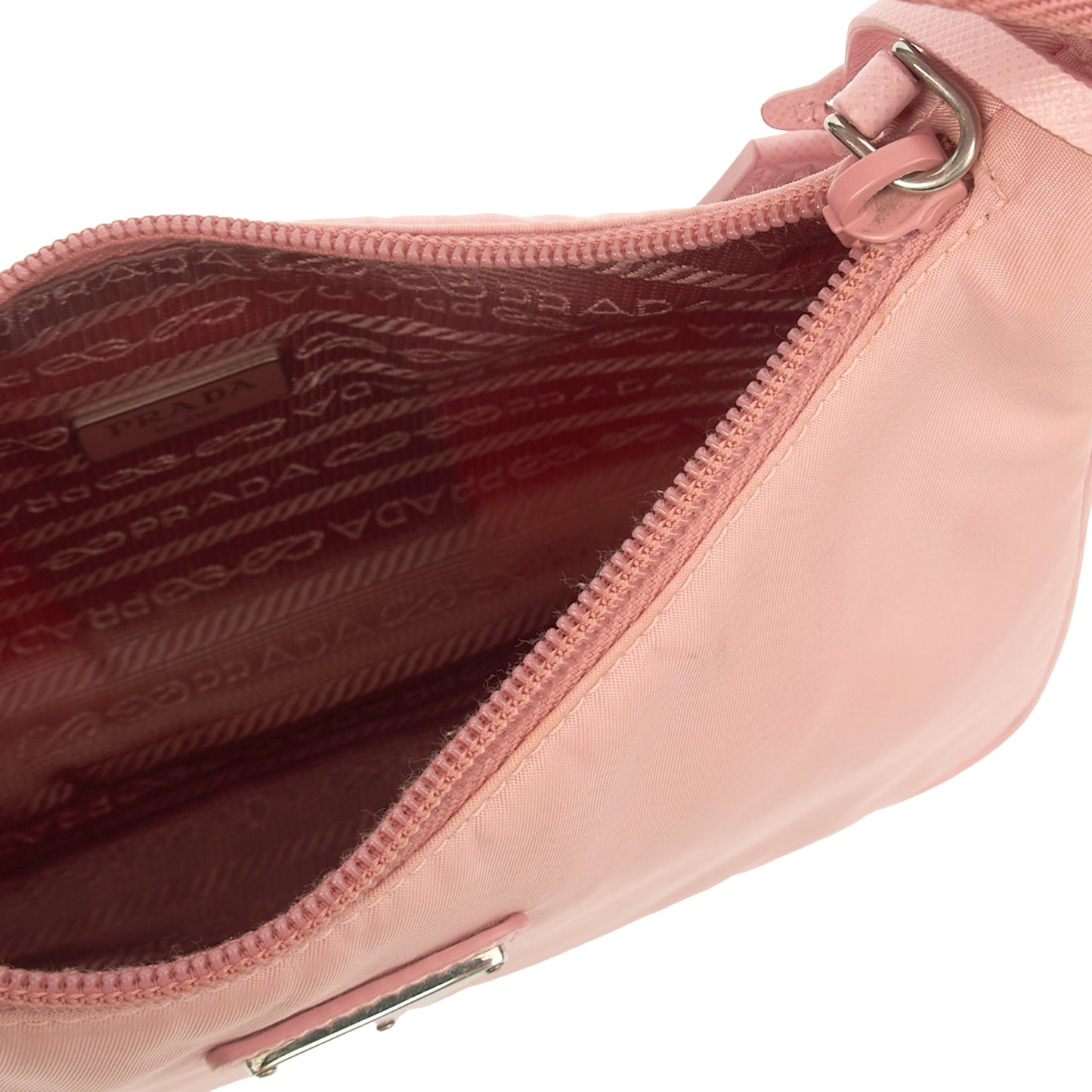 Prada Mini Bag Re-edition 2000 Nylon Mini Bag in Pink, Nylon — Alternate View 21