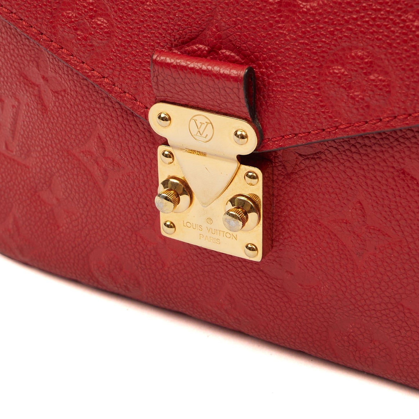 Louis Vuitton Cross Body Pochette Metis in Red, Empreinte Leather — Alternate View 12
