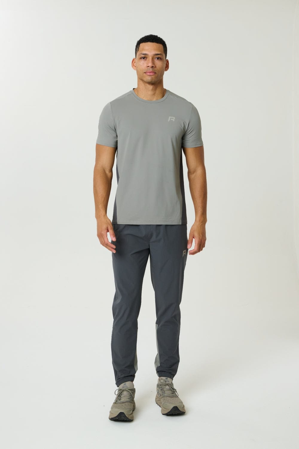 Reprimo Vortex Tee 'Faded Dune Slate' — XXS — Top View