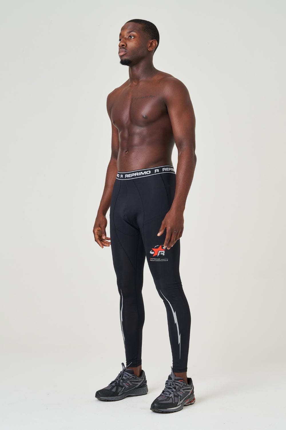 Reprimo RP Base-Layer Pant 'Black Red' — XS — Top View