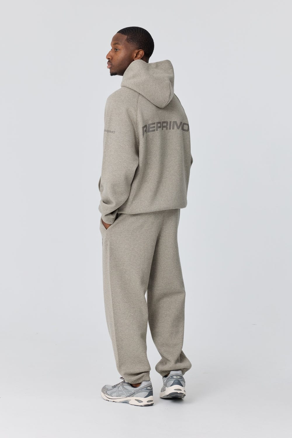 Reprimo Collective Hoodie 'Grey' — XS — Top View