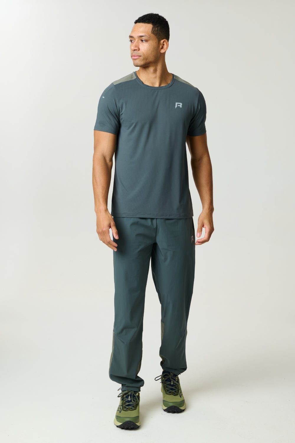 Reprimo Clima T-Shirt 'Dark Moss Khaki' — XS — Top View