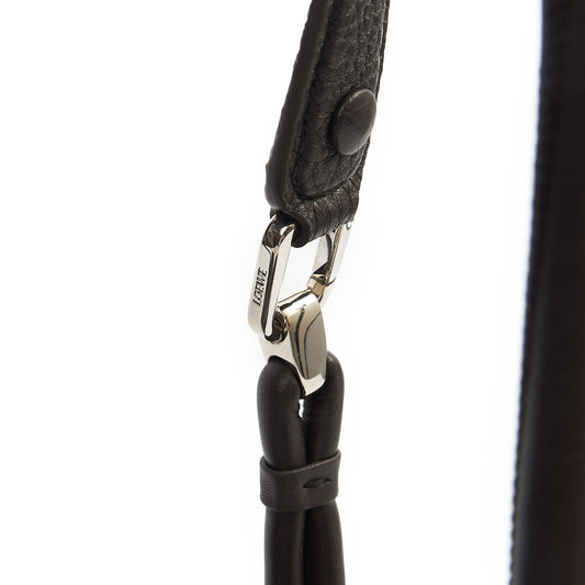 Loewe Shoulder Bag Madrid - Small in Dark Ebony, Leather — Side View
