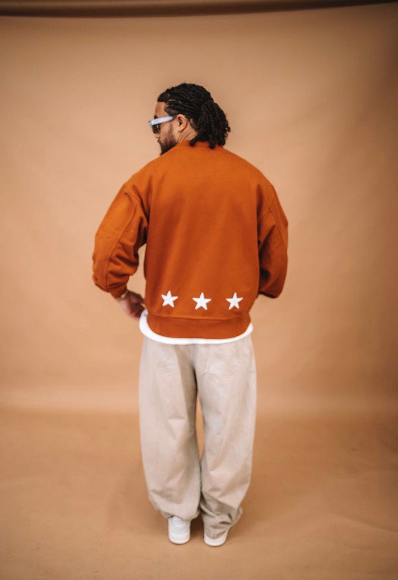 Cardair CD Star Sweatshirt - Burnt Orange — S — Back View
