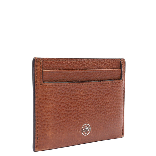 Mulberry Card Holder Card Holder in Oak, Leather — Side View