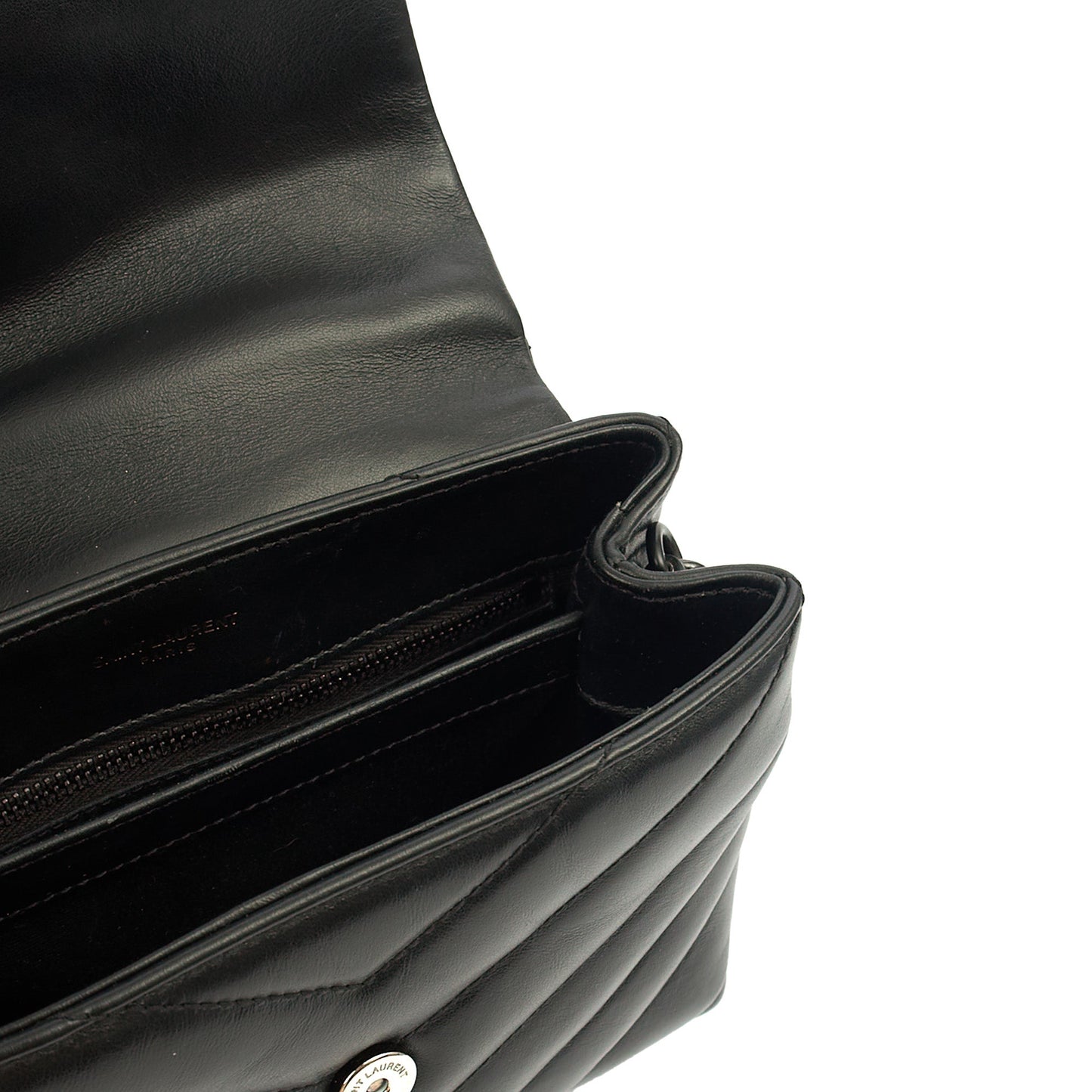 Saint Laurent Mini Bag LouLou - Toy in Black, Leather — Alternate View 8