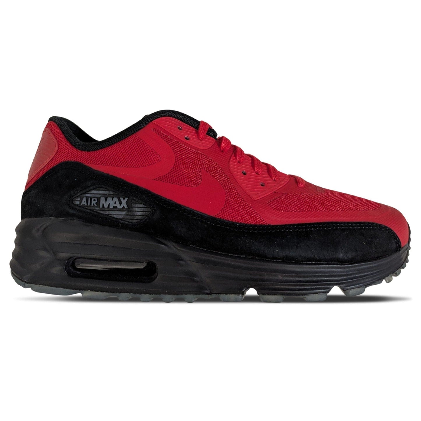Nike Air Max Lunar90 C3.0 Wmns 'Red Black' — UK 2.5 | EU 35.5 | US 5 — Side View