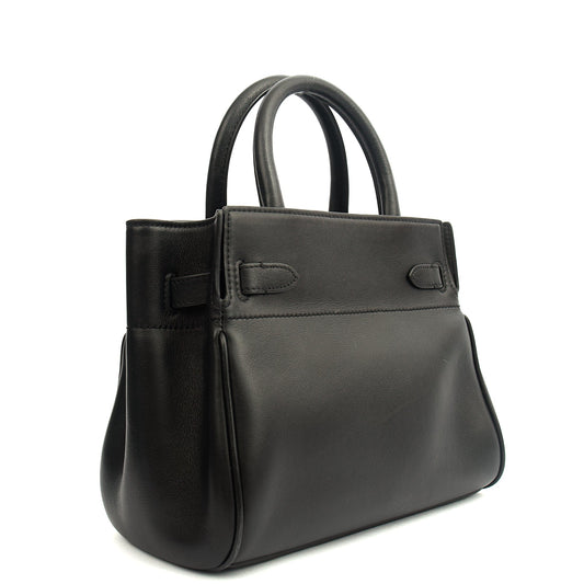 Mulberry Tote Zipped Bayswater - Small in Black, Calfskin Leather — Side View
