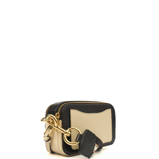 Marc Jacobs Cross Body Snapshot in Cream, Leather — Side View