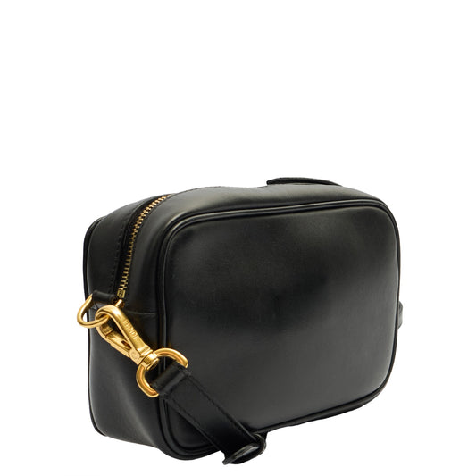 Fendi Cross Body Crossbody in Black, Leather — Side View