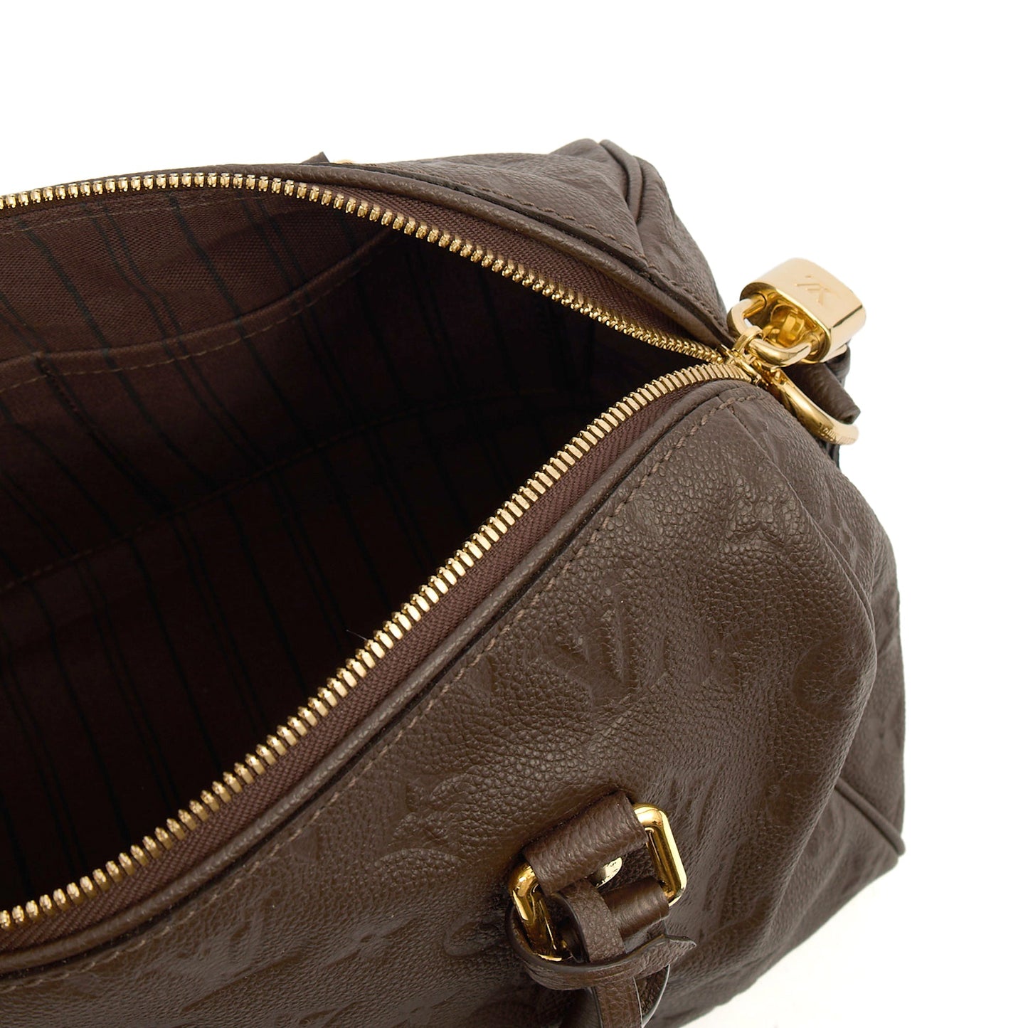 Louis Vuitton Top Handle Speedy Bandouliere 30 in Monogram, Empreinte Leather — Alternate View 7