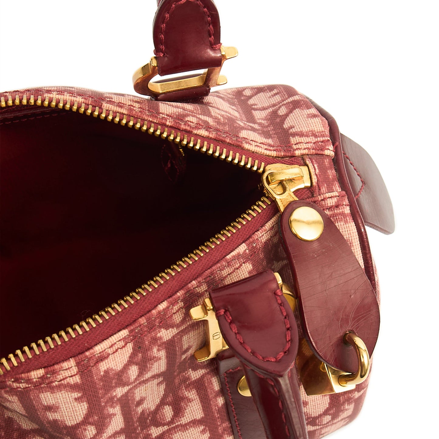 Christian Dior Tote Trotter Boston in Red, Leather — Alternate View 14