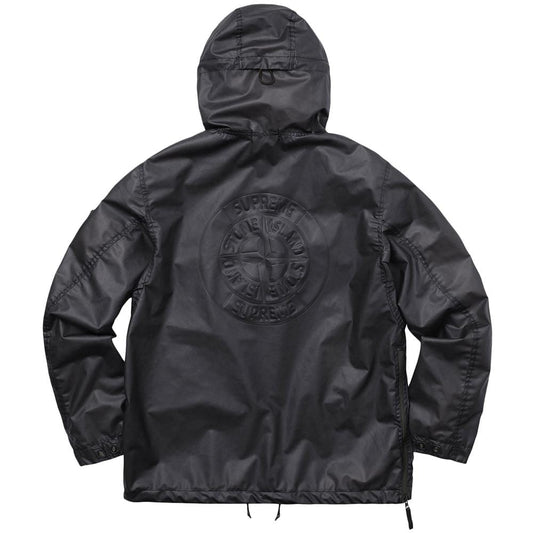 STONE ISLAND FOR SUPREME POLY COVER COMPOSITE ANORAK IN BLACK — XXS — Side View