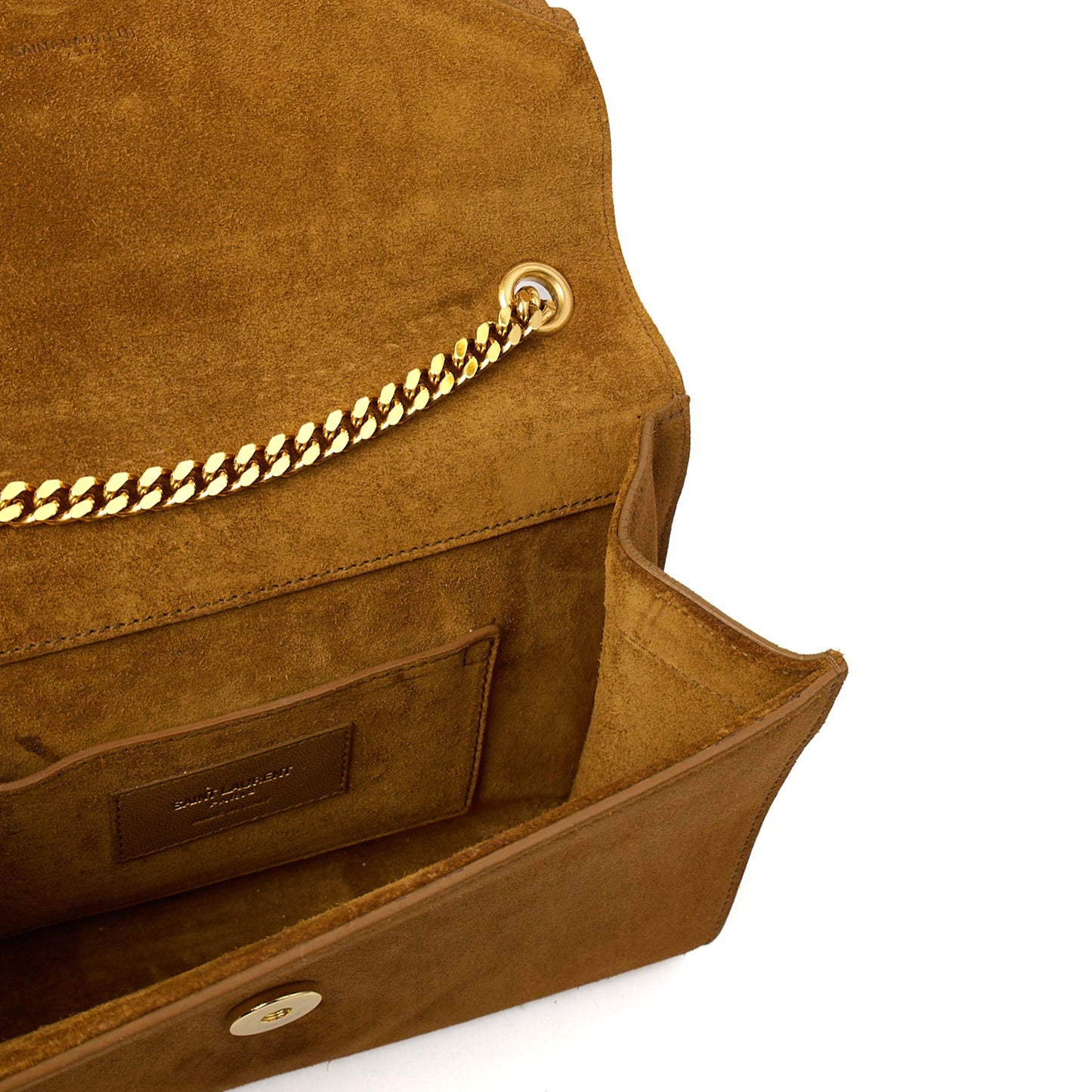 Saint Laurent Shoulder Bag Fringe Bag in Brown, Suede — Alternate View 7