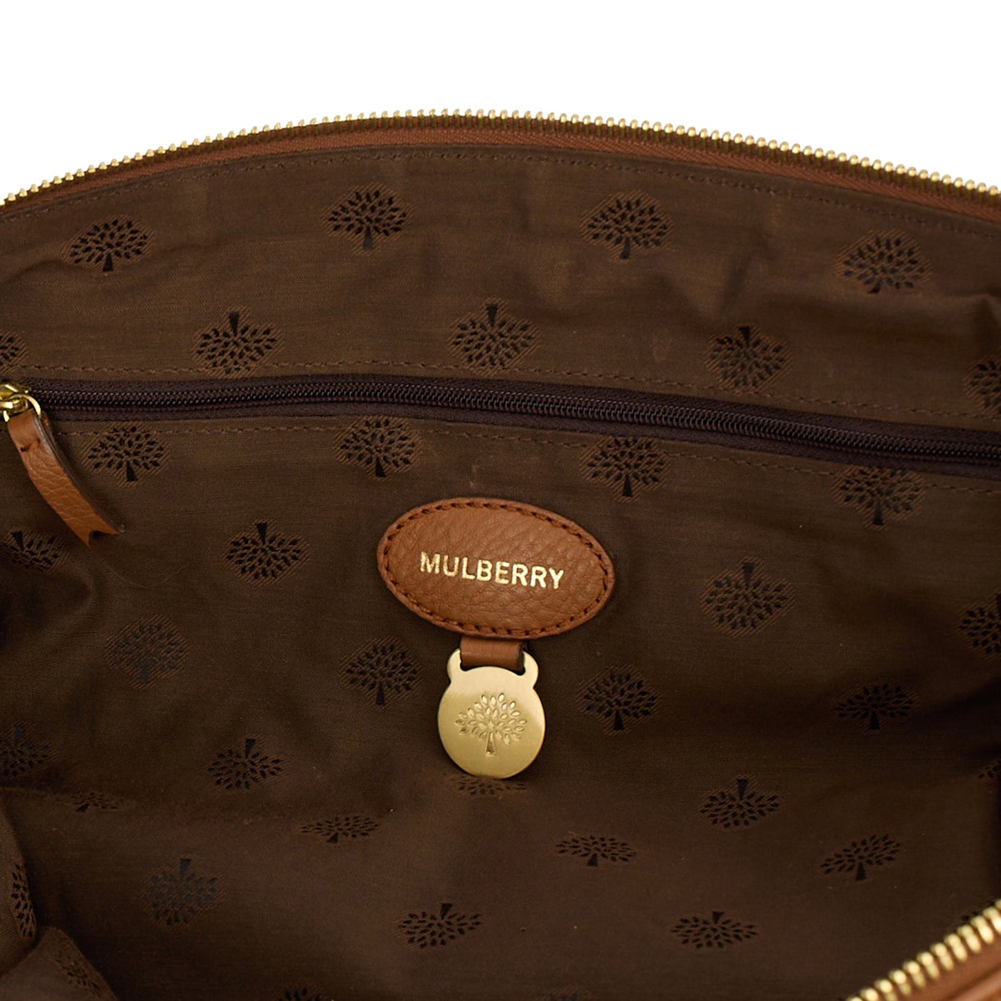 Mulberry Tote Effie Tote in Brown, Leather — Lifestyle View