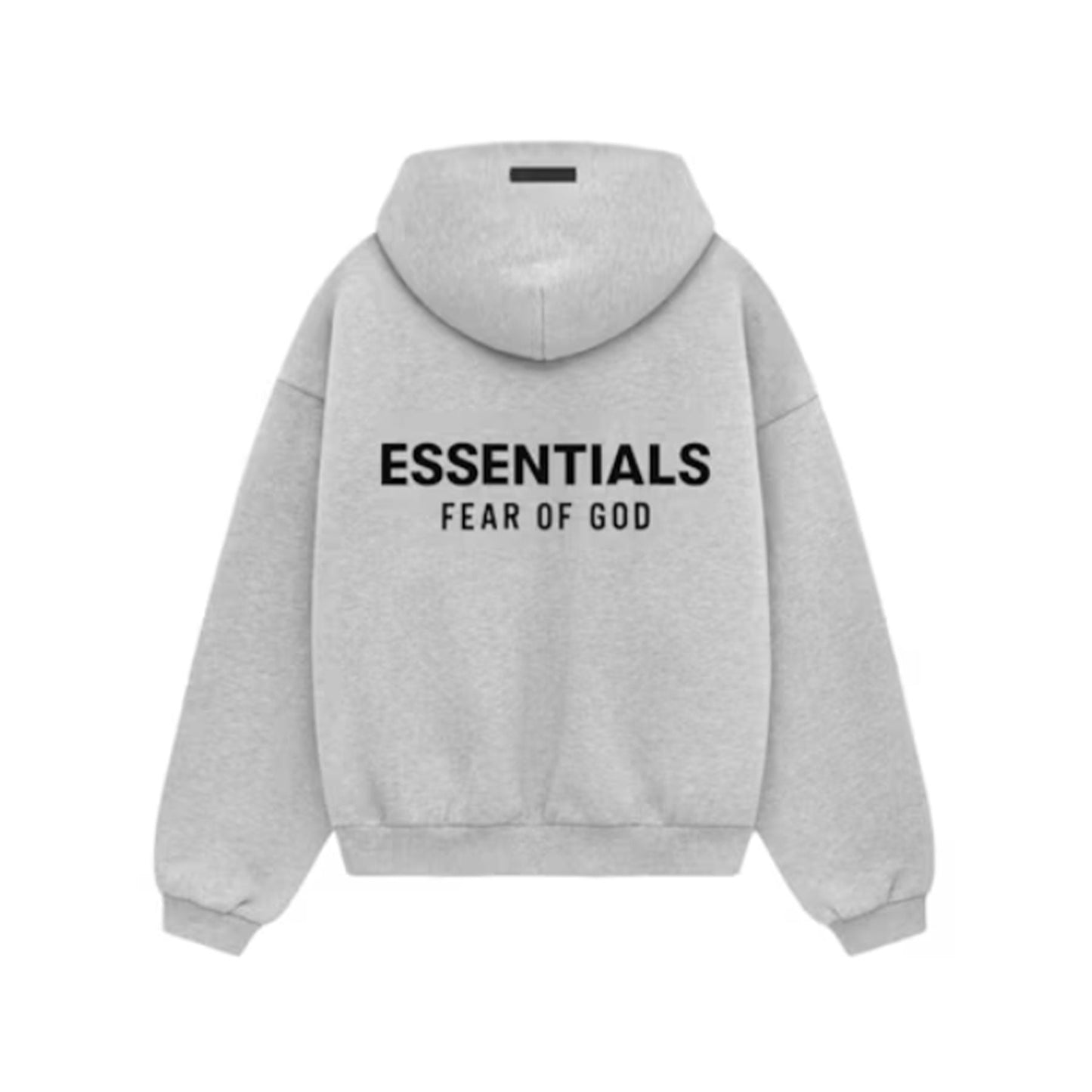Fear of God Essentials Kids Fleece Hoodie 'Light Heather Grey' — XXS - 2/3 — Side View