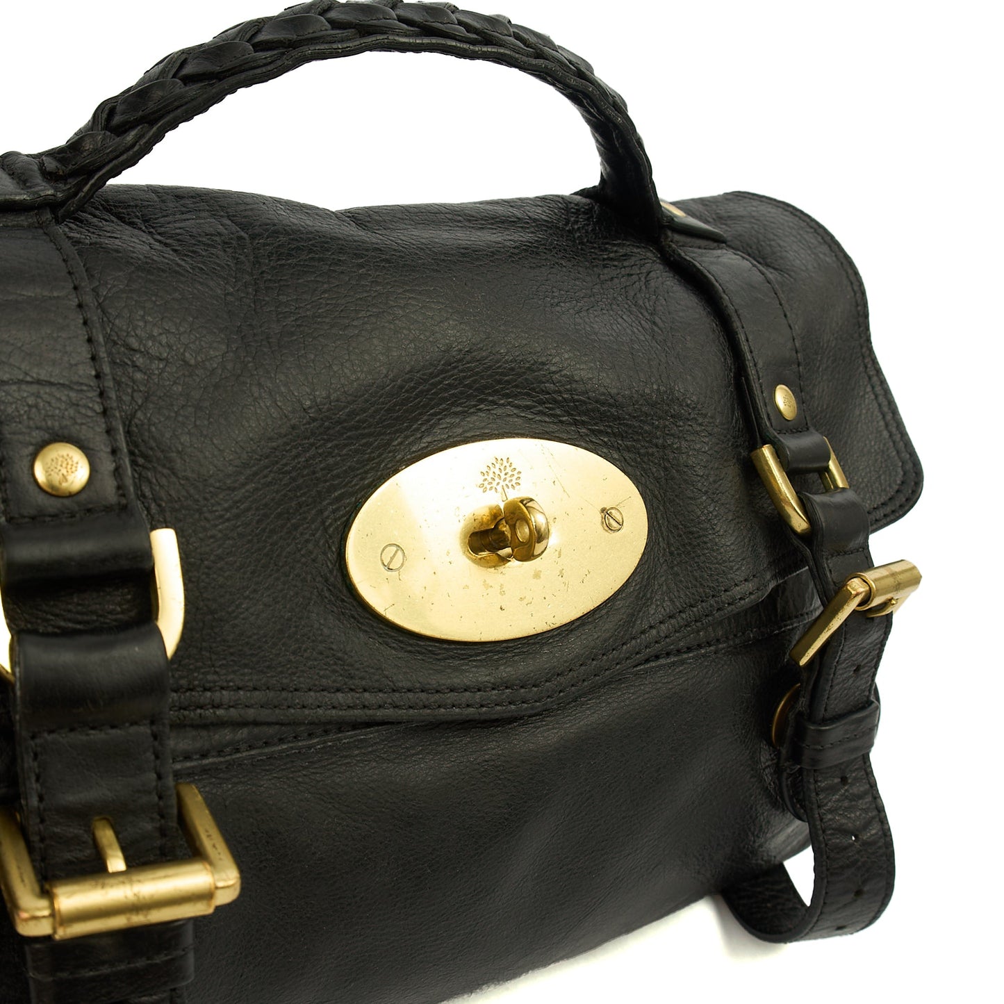Mulberry Satchel Alexa in Black, Leather — Alternate View 18