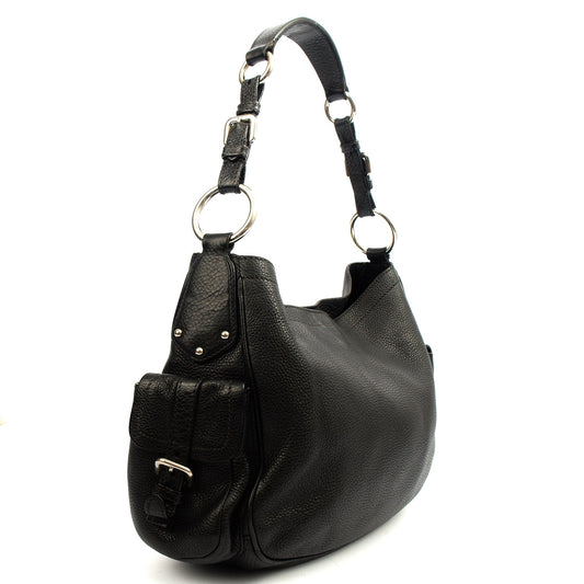Prada Tote Tote in Black, Calfskin — Side View
