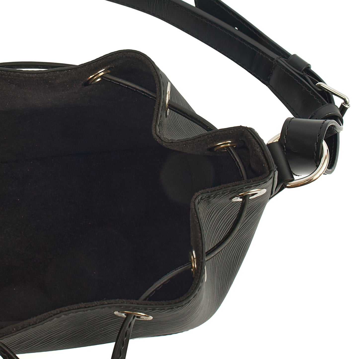 Louis Vuitton Bucket Bag Noe BB in Black, Epi Leather — Alternate View 14