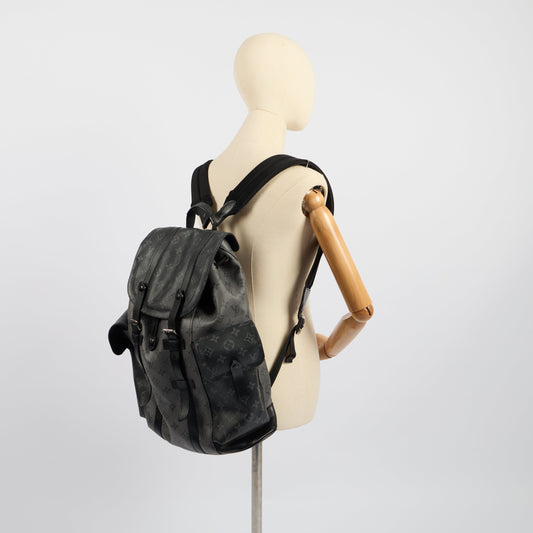 Louis Vuitton Backpack Christopher MM Backpack in Monogram Eclipse — Side View