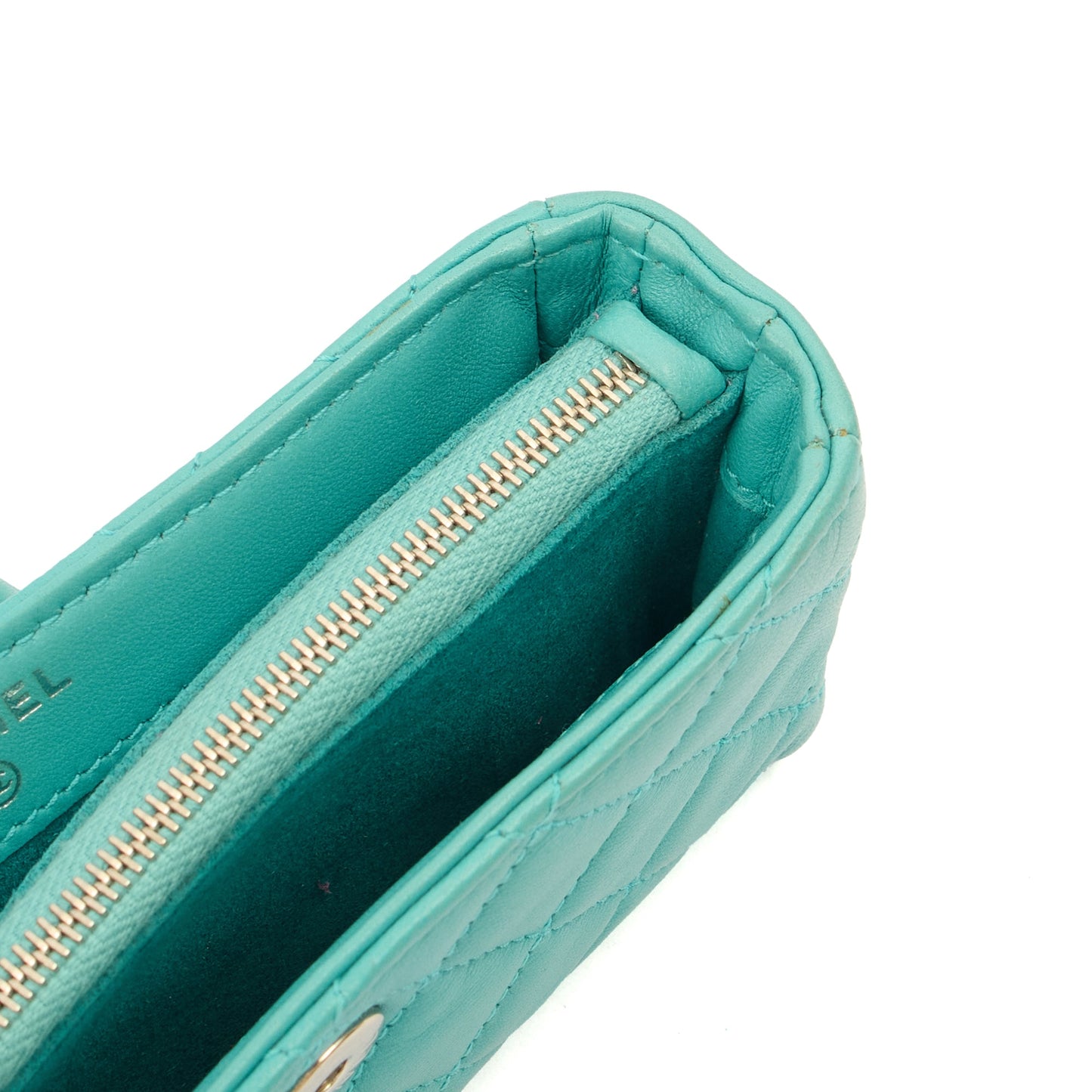 Chanel Other Compact Wallet in Blue, Lambskin Leather — Alternate View 27