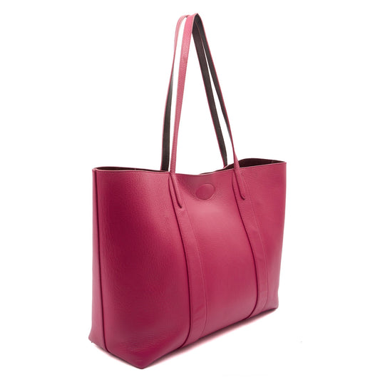 Mulberry Tote Bayswater Tote in Pink, Calfskin Leather — Side View