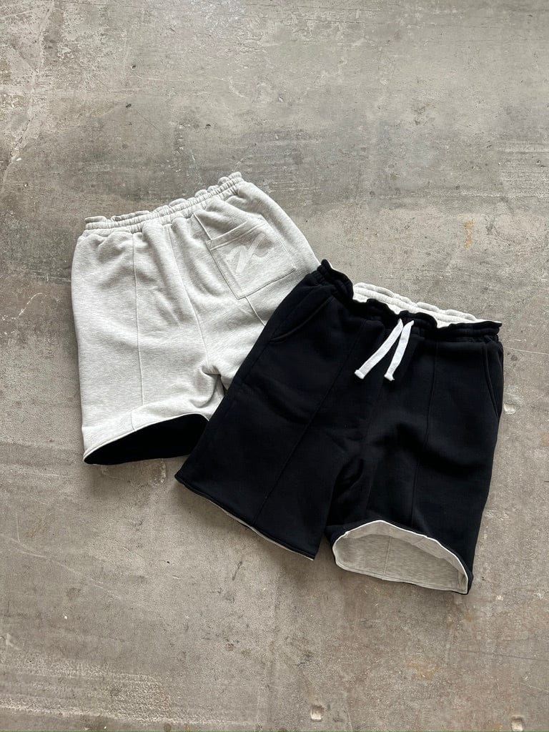 KAIZEN MARKET GREY/BLACK REVERSIBLE SHORTS — XS — Alternate View 7