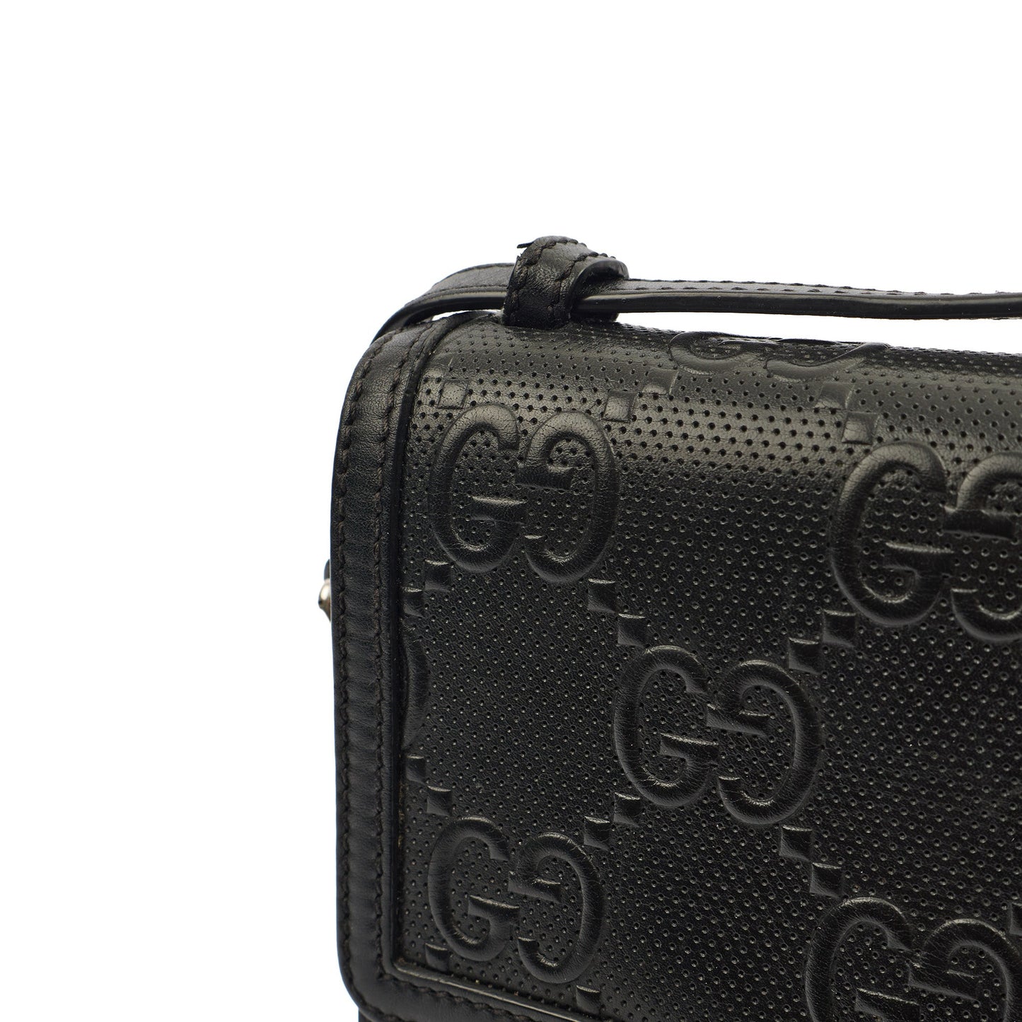 Gucci Cross Body Messenger in Black, Leather — Alternate View 12