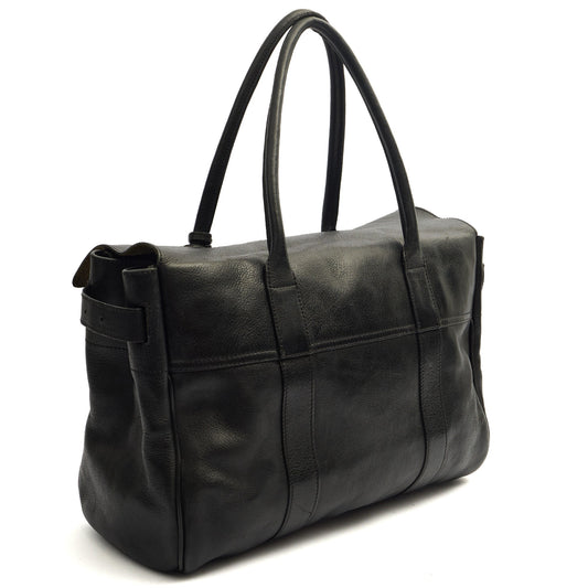 Mulberry Tote Bayswater Heritage in Black, Leather — Side View