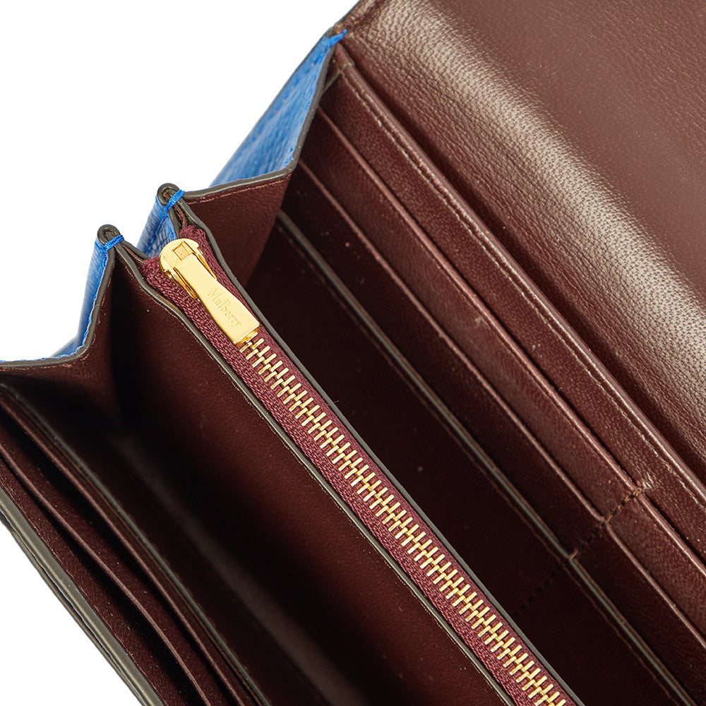Mulberry Wallet Darley Wallet - Medium in Porcelain Blue, Calfskin Leather — Alternate View 24