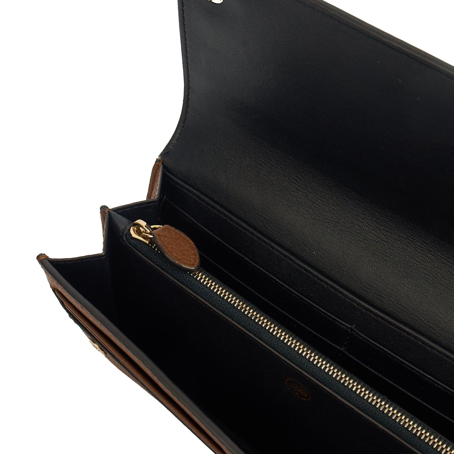 Mulberry Purse Wallet in Oak, Leather — Lifestyle View