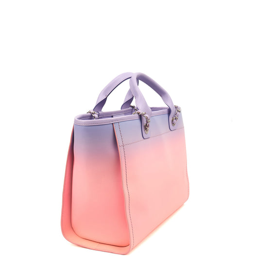 Chanel Tote Deauville Tote in Multi, Calfskin Leather — Side View
