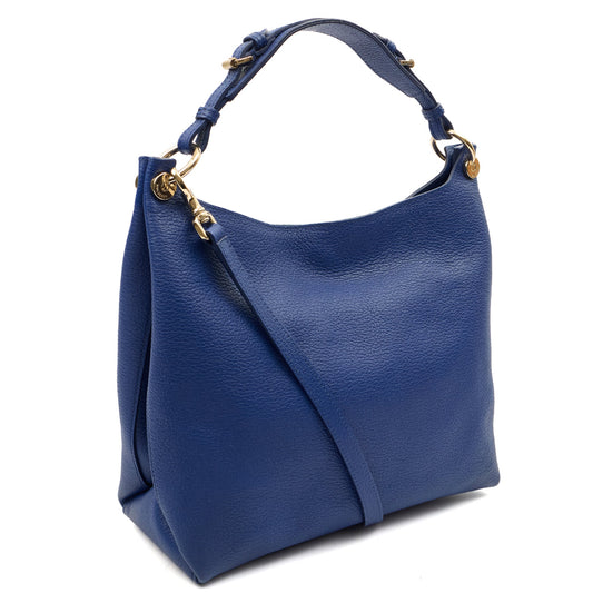 Mulberry Tote Freya in Blue, Leather — Side View