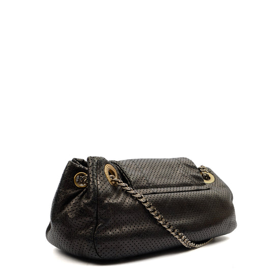 Chanel Shoulder Bag Reissue Accordion Flap in Black, Leather — Side View